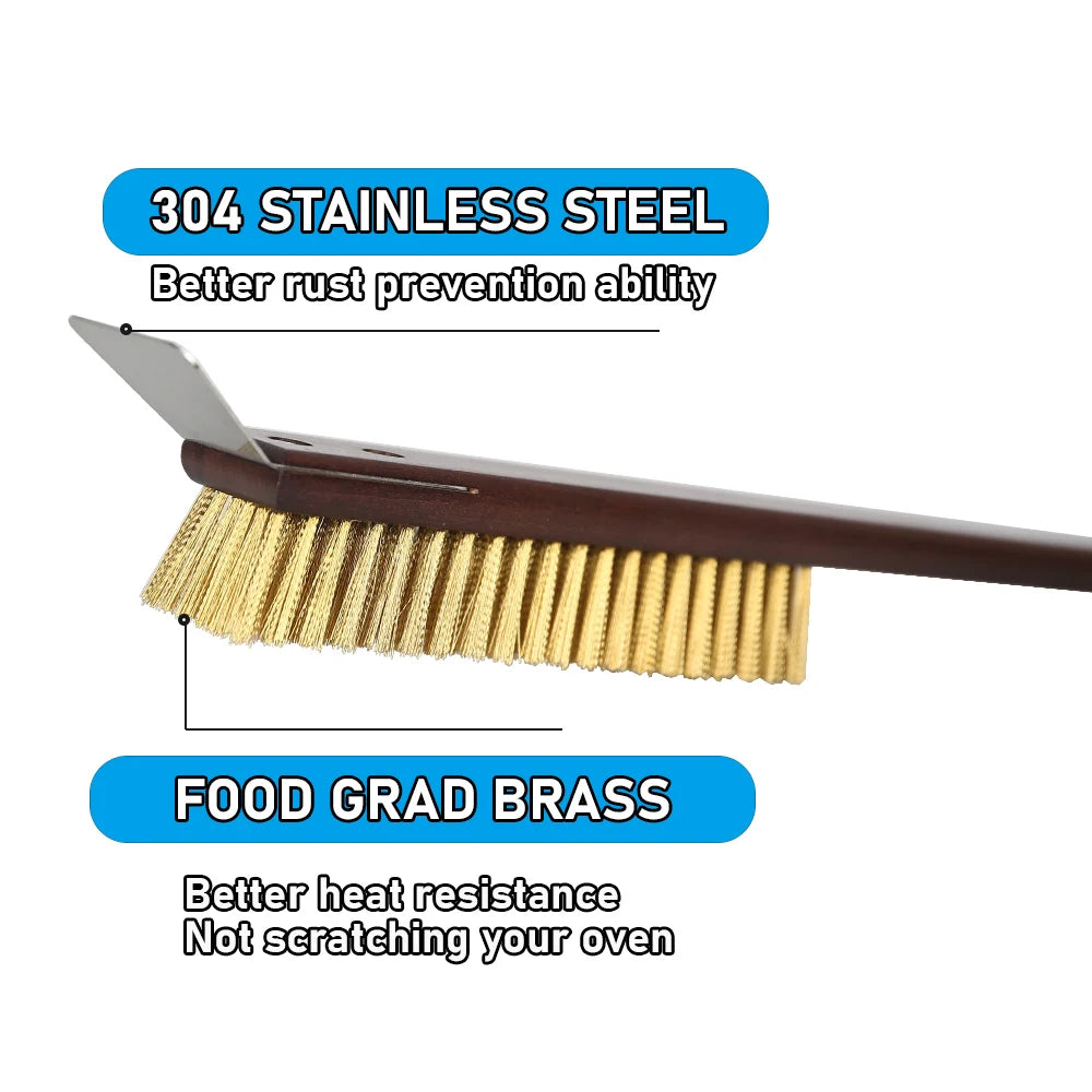 Onilini 20 Inch Pizza Oven Brush Scraper Grill