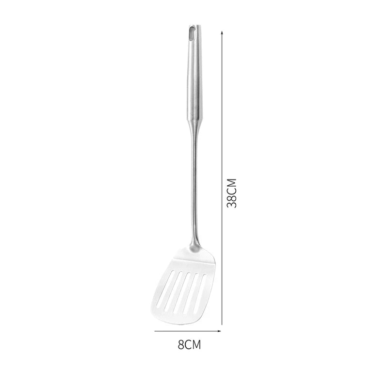 Lmetjma 304 Stainless Steel Utensils All Metal Long