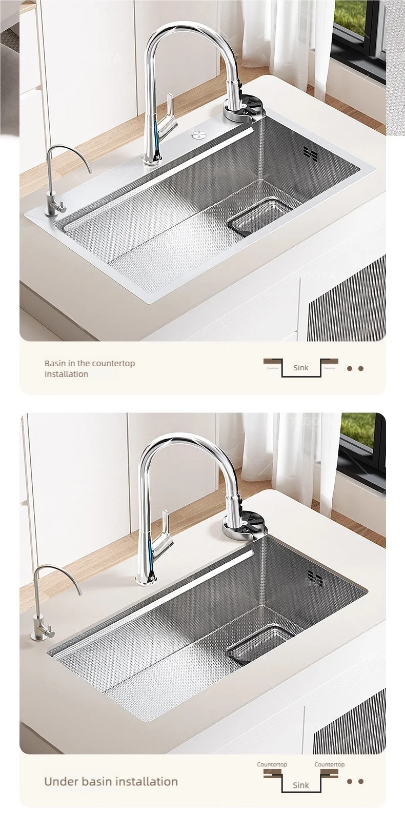 316l Stainless Steel Sink Durable Large Slot Wash