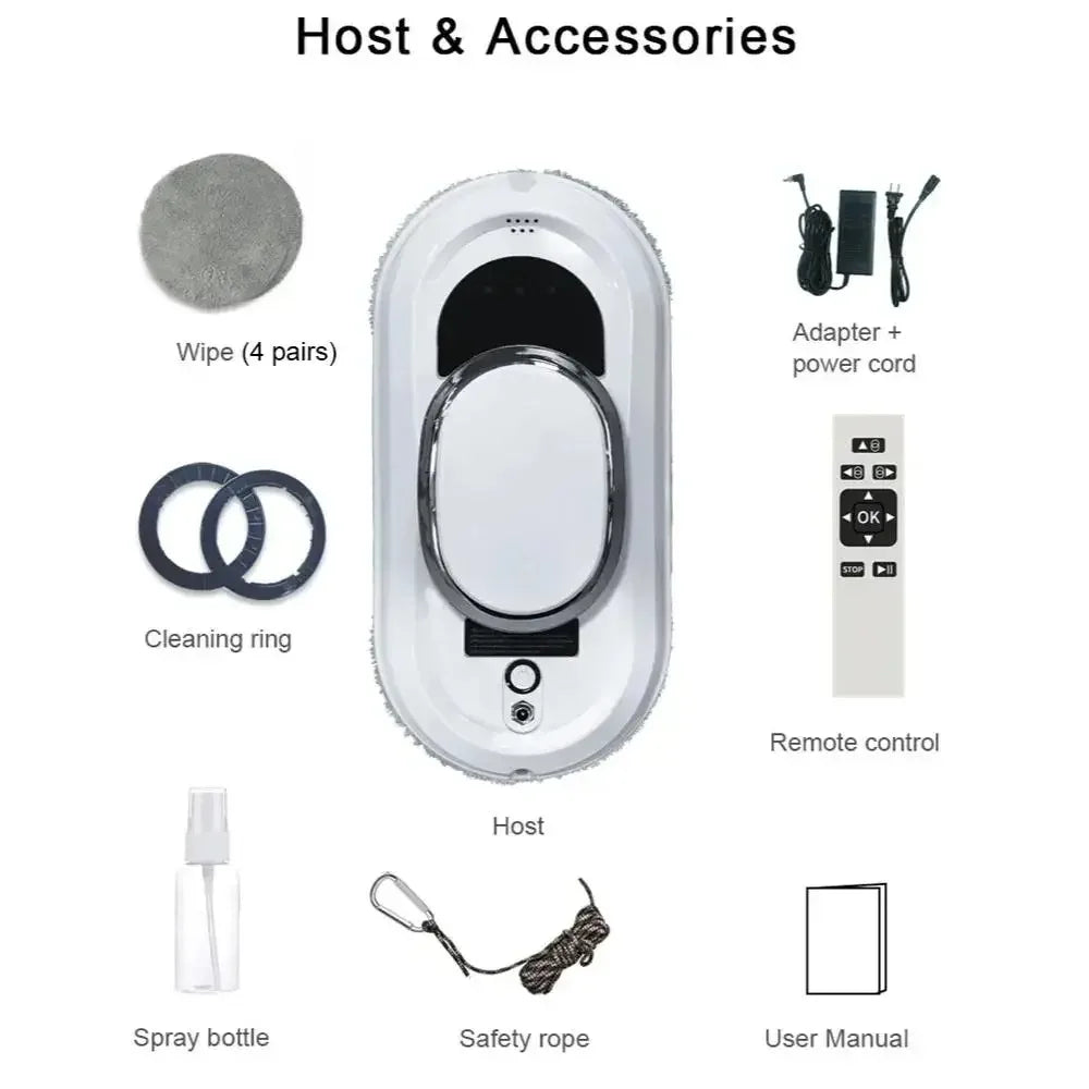 Window Cleaning Intelligent Robot Electric Glass Cleaner Remote