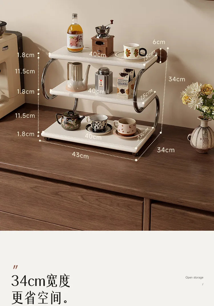 Spice Rack Trinket Shelf Display Wooden Stand Display