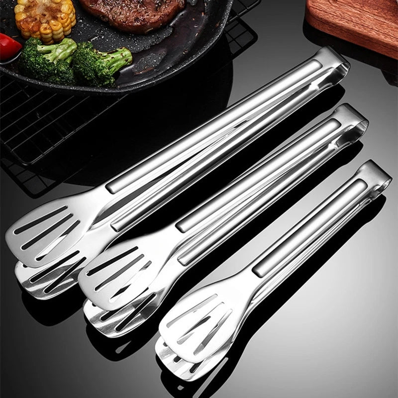 Stainless Steel Food Tongs Barbecue Tongs Meat Salad