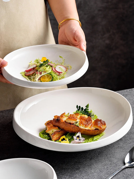 Premium Ceramic Soup Plate Creative Fruit Salad Dish