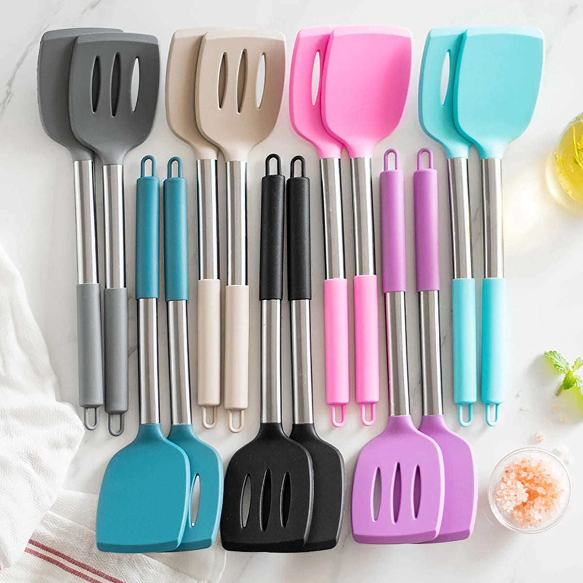 2pcs Stir Fry Spatula Steak Spatula Cooking Utensils