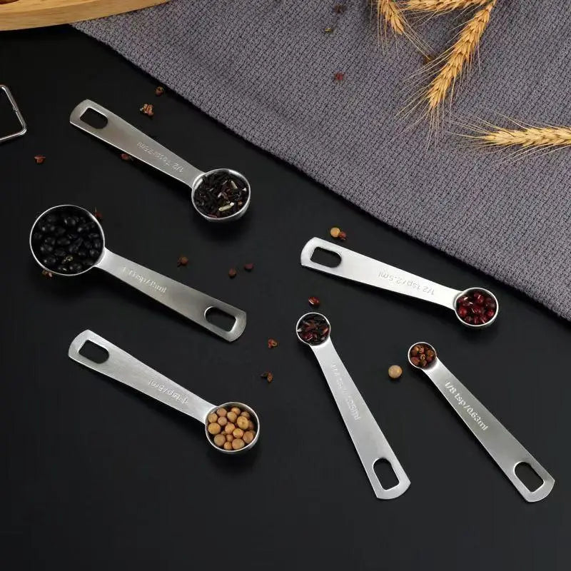 Stainless Steel Measuring Spoon 1/5/6 Scale Measuring Ruler