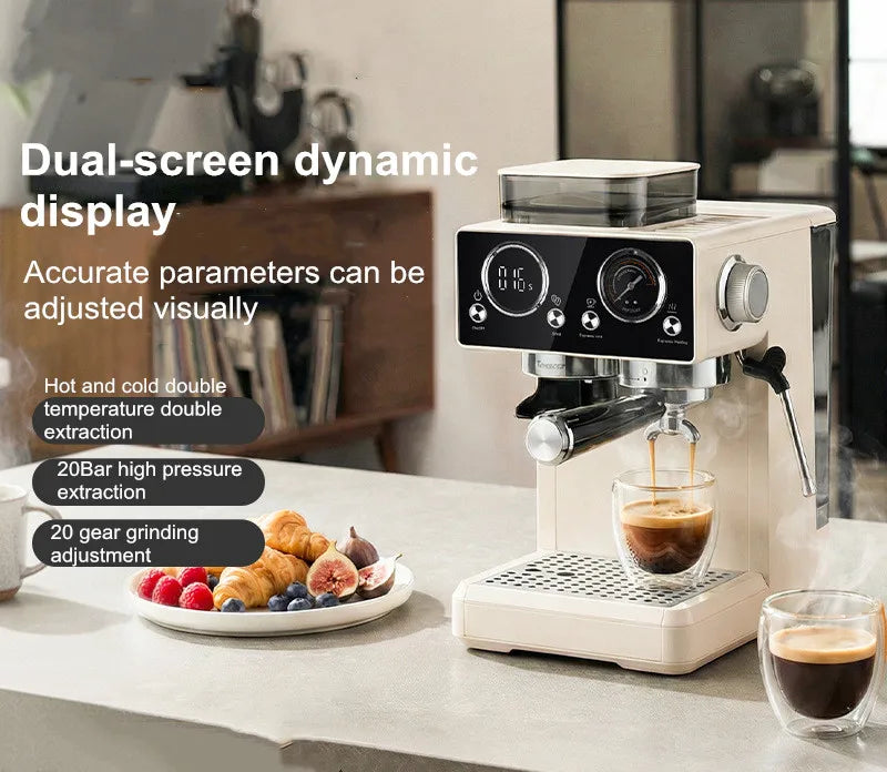 20bar Semi-Auto Espresso Machine Smart Touch Control Built-In