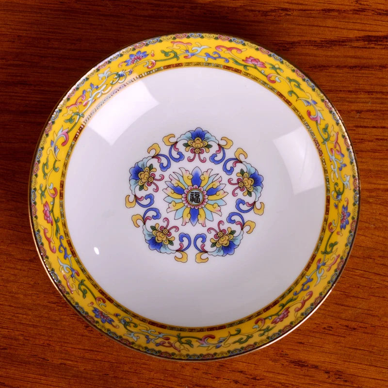 Jingdezhen Ceramic Bowl Dish Tableware Combination Palace Chinese