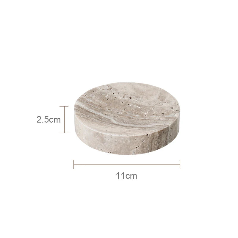Travertino Grigio Bathroom Antique Natural Marble Soap Dispenser
