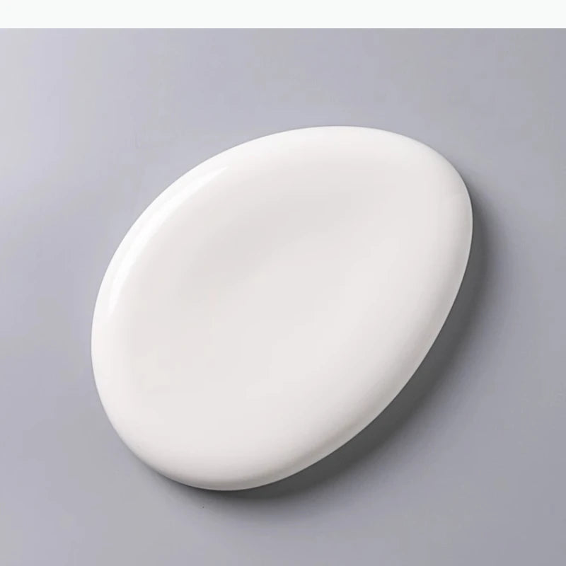 Pebble Shaped Ceramic Dining Plate Serving Plate Dessert