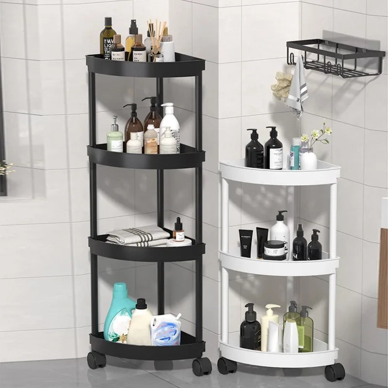 Swivel Wheels Small Cart Shelf Snacks Racks Trolley