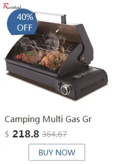 Camping Multi Gas Grill Bbq Stove Grill Folding