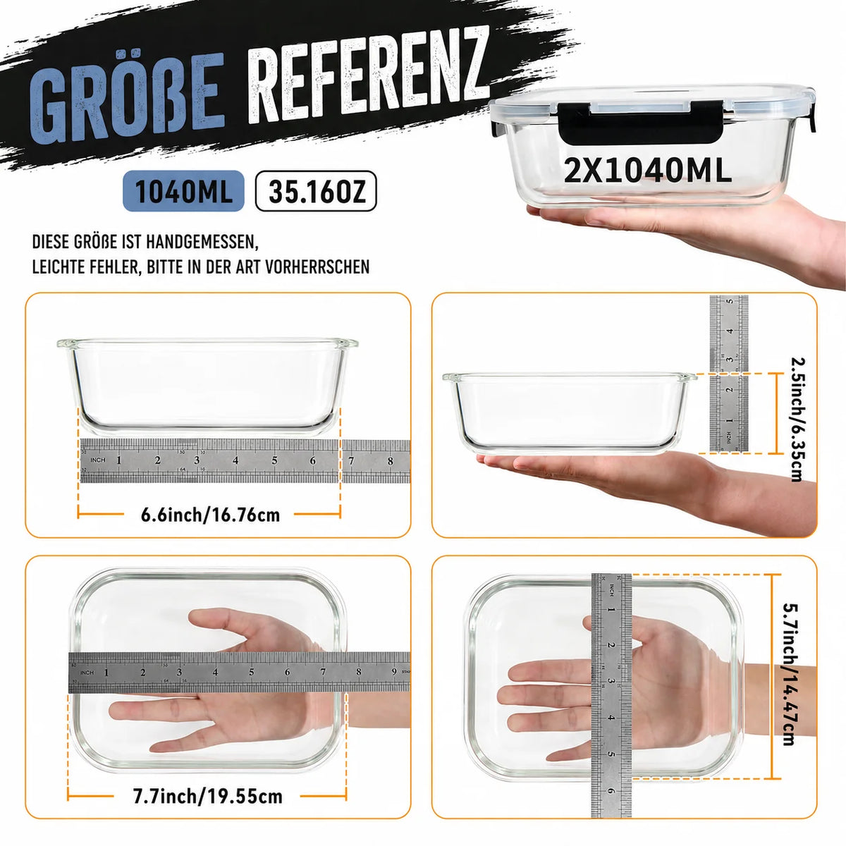 2-Pack/3-Pack /6 -Pack 620 Ml/640 Ml/800 Ml/1040 Ml/1520