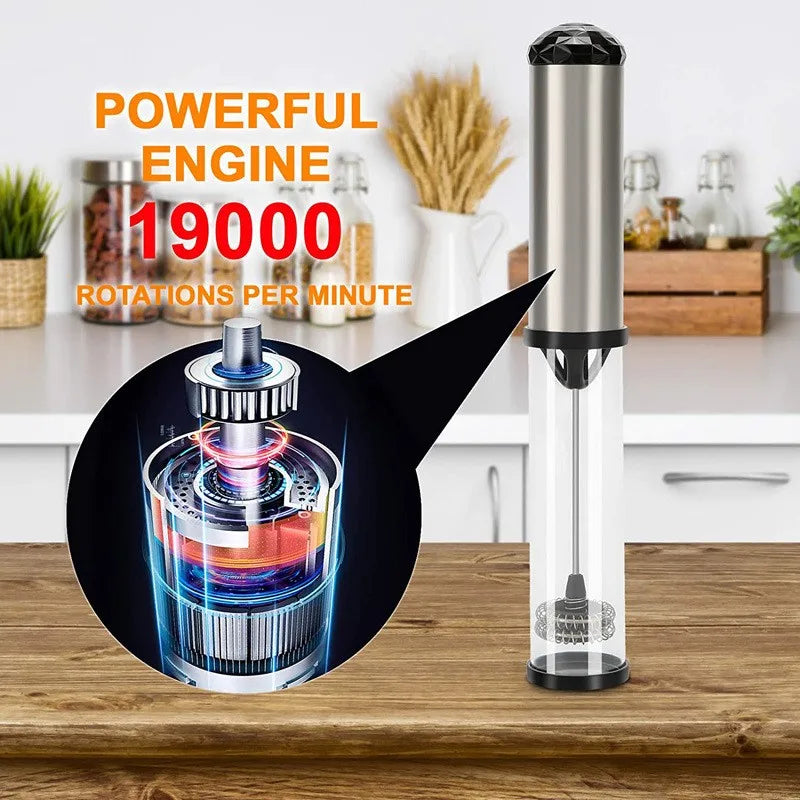 Electric Milk Frother Foam Maker Handheld Coffee Foamer