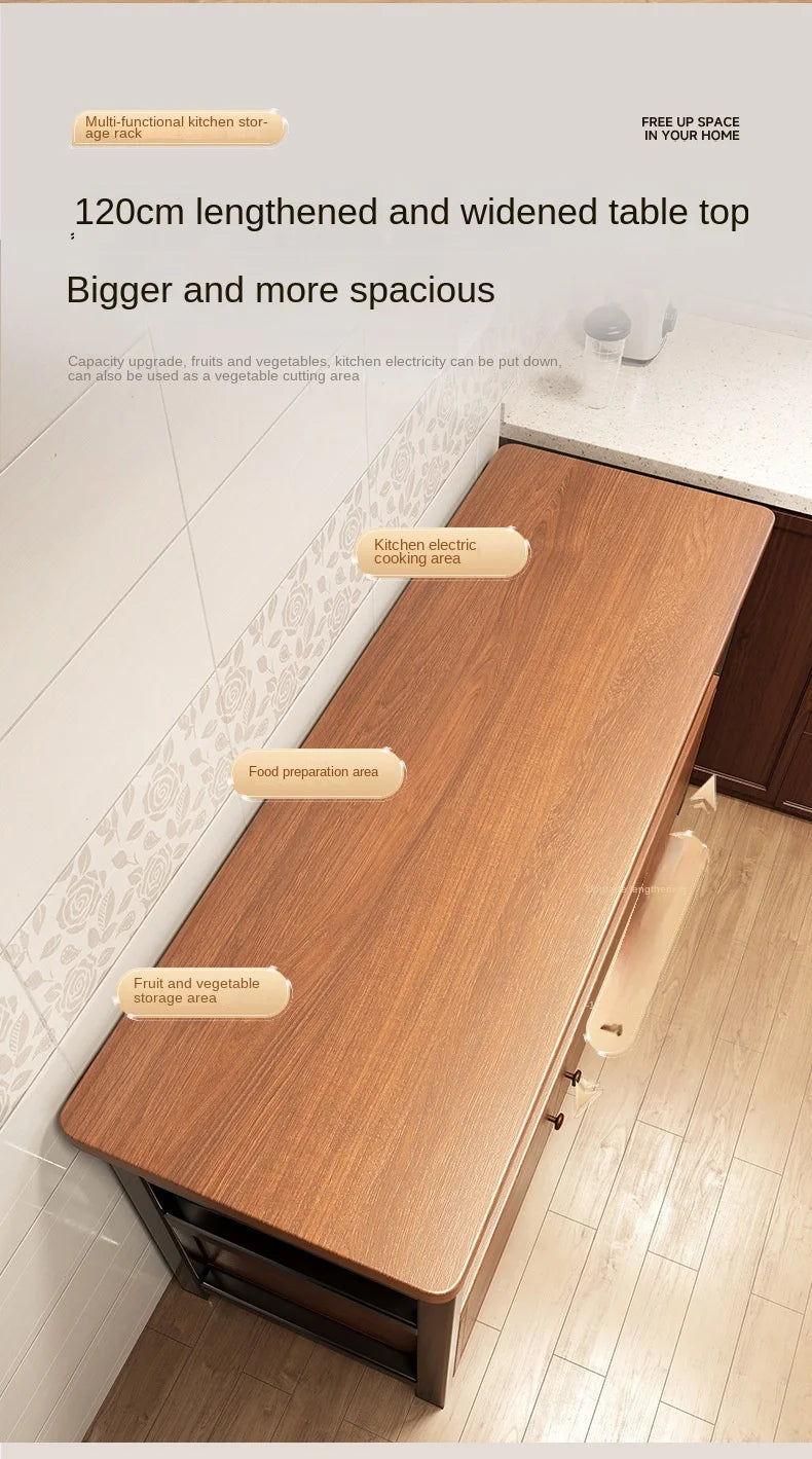 Storage Rack Sideboard Cabinet Floor-Standing Wall Table