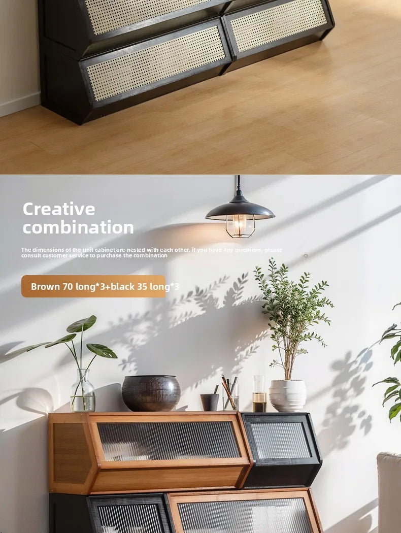 Bucket Cabinet Storage Cabinet Bedroom Living Room Bookshelf