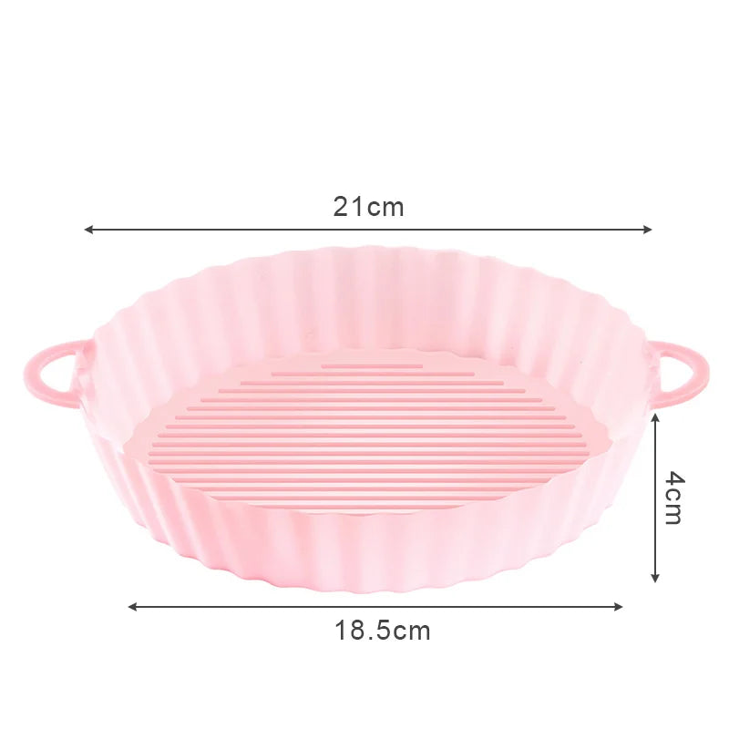 Silicone Air Fryer Liner Round Airfryer Oven Baking