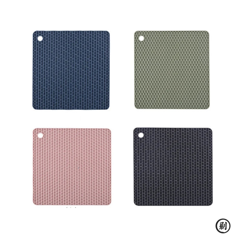 2/4 Heat Resistant Silicone Mat Drink Cup Coasters