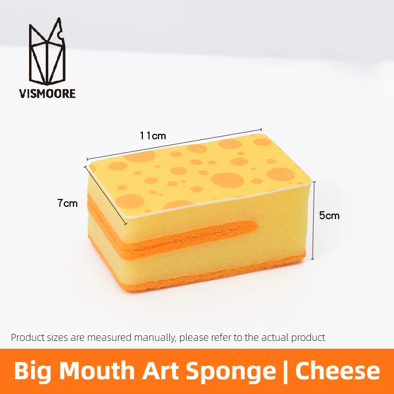 Vismoore Thick Dish Sponge High Density Absorbent Double