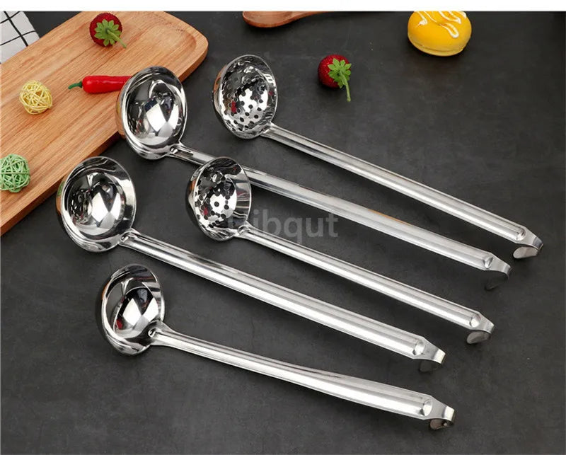 Stainless Steel Long Handle Ladle Serving Spoon Big