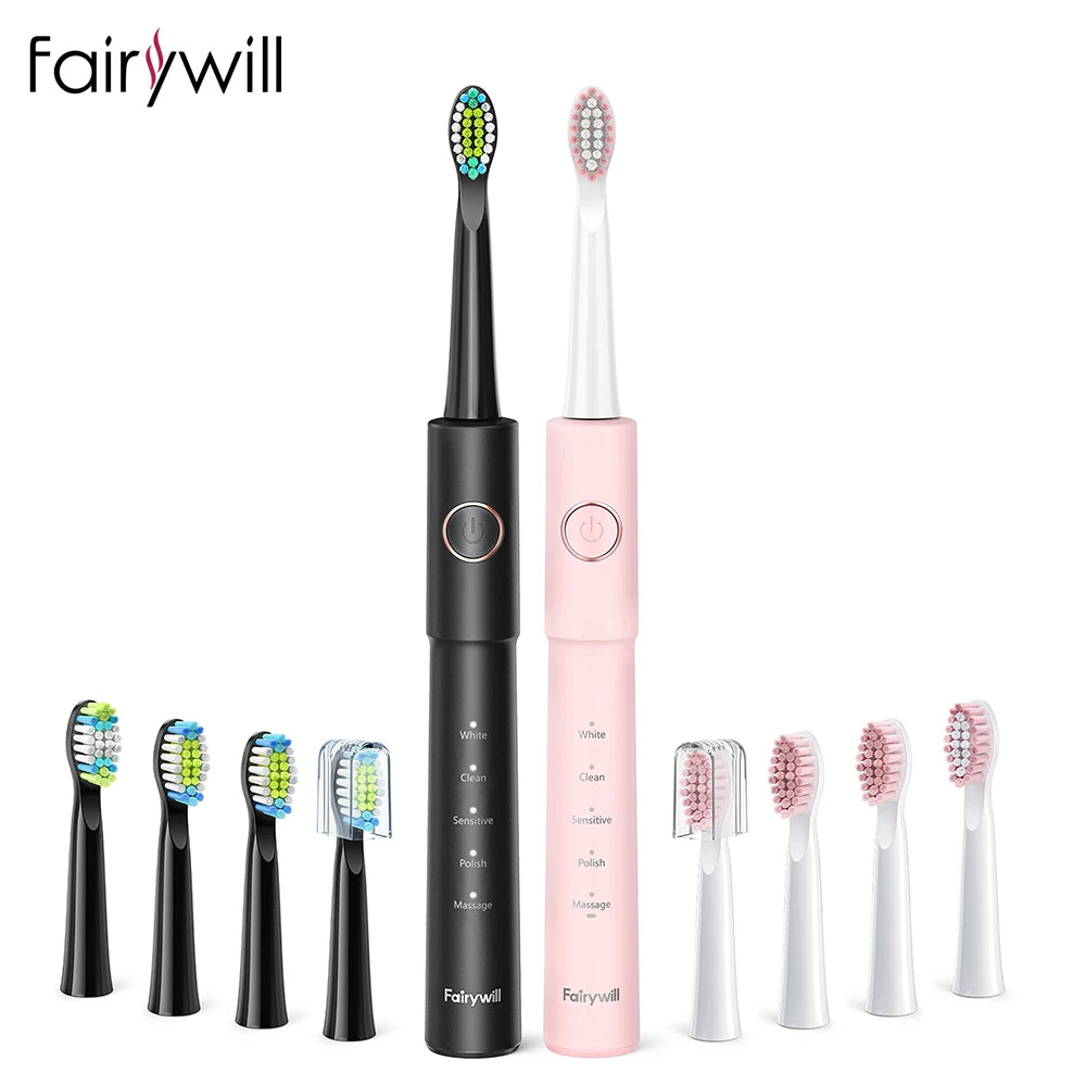 Fairywill Sonic Electric Toothbrush E11 Waterproof Usb Charge