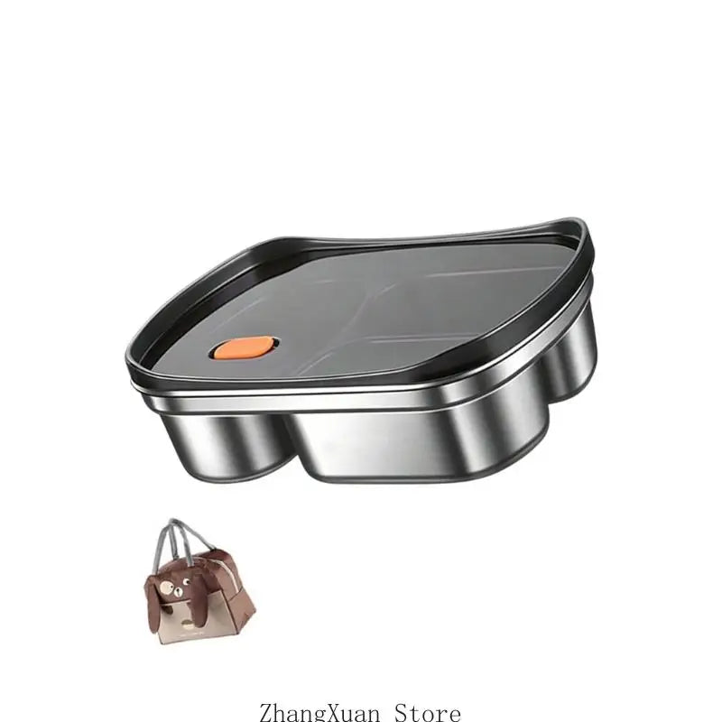 Divided Meal Preps Lunch Box Stainless Steel Container