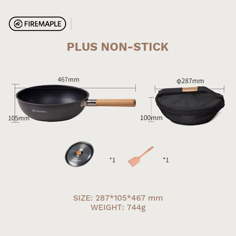Fire-Maple Camping Wok Lightweight Frying Pan Stew Pot