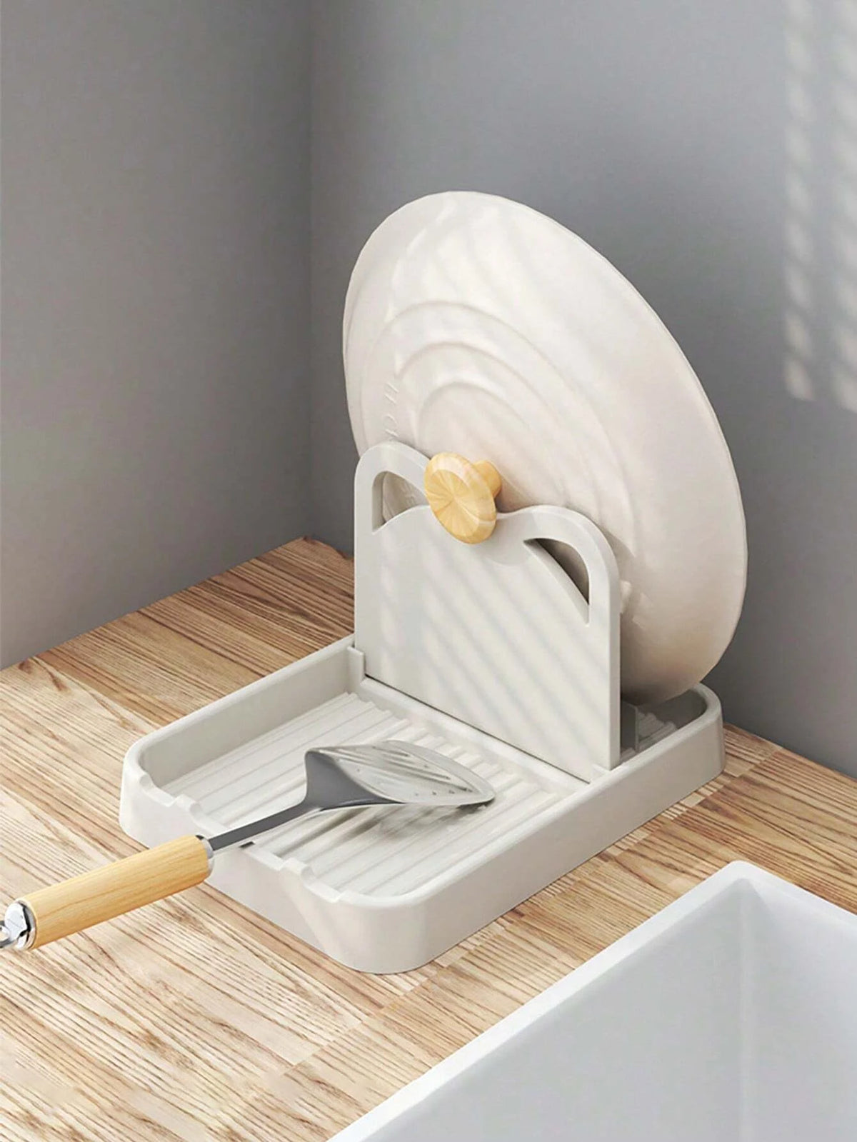 1/2pcs Pan Pot Lid Holder Stand Pan Pot