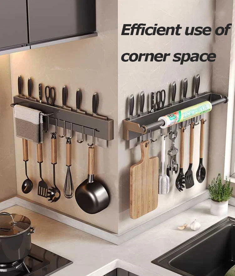 Stainless Steel Paper Towel Rack Wall Shelf Hook