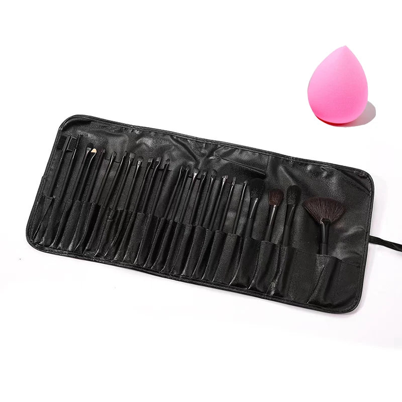 Gift Bag Sponge 24 Makeup Brush Sets Cosmetics