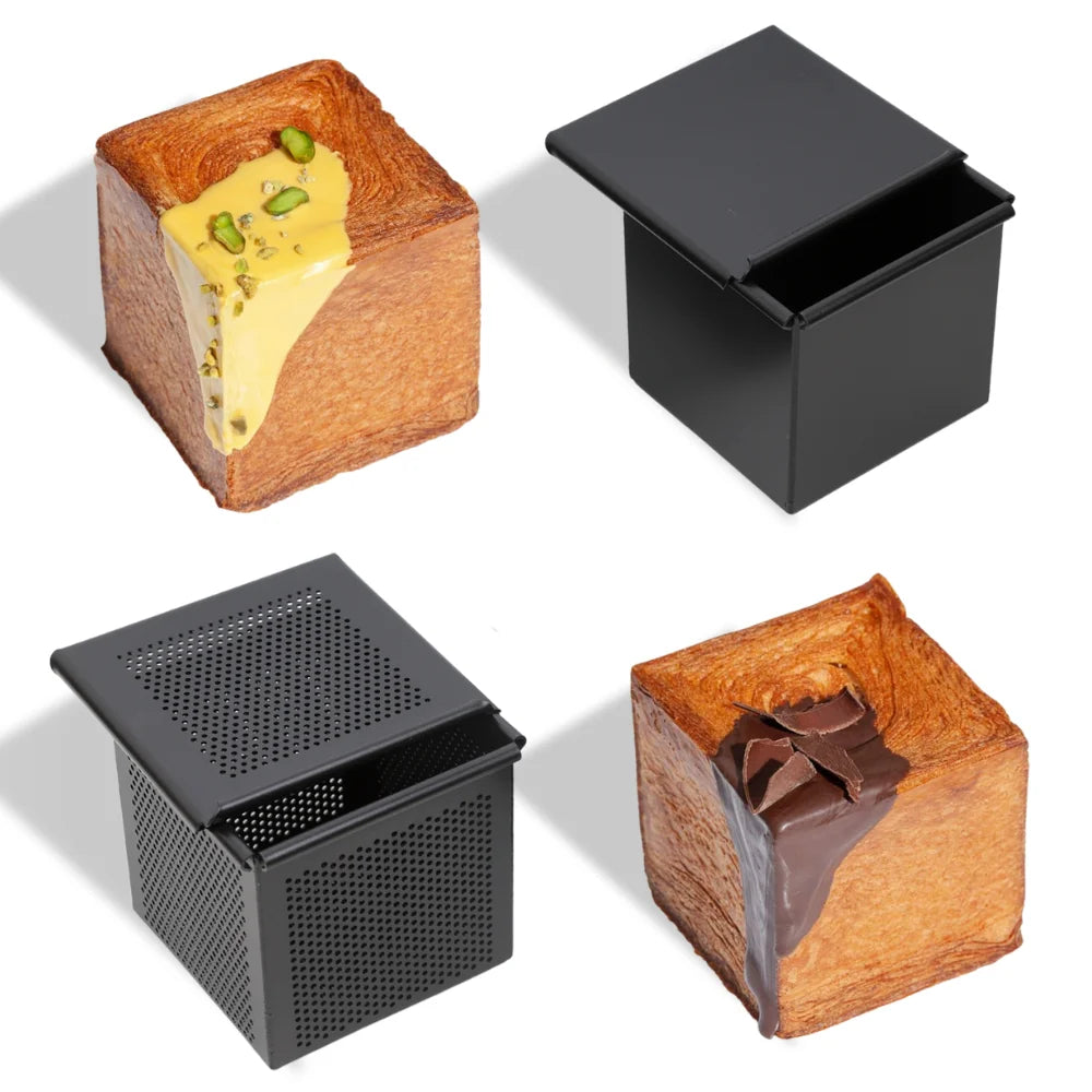 Non Stick Cube Croissant Mini Toast Box Mold