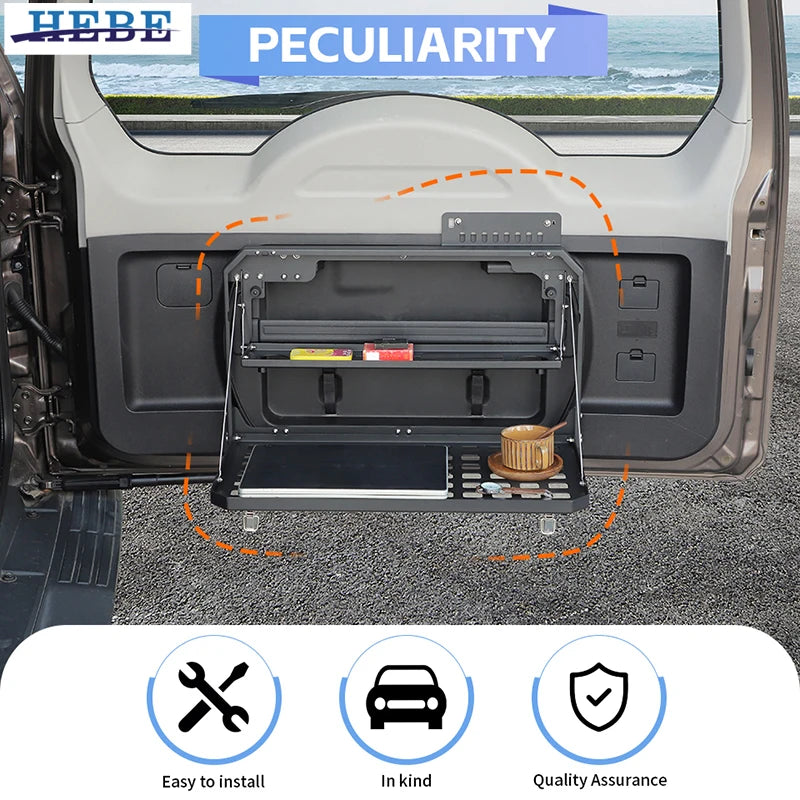 Hebe Car Double Layer Tailgate Shelf Trunk Storage