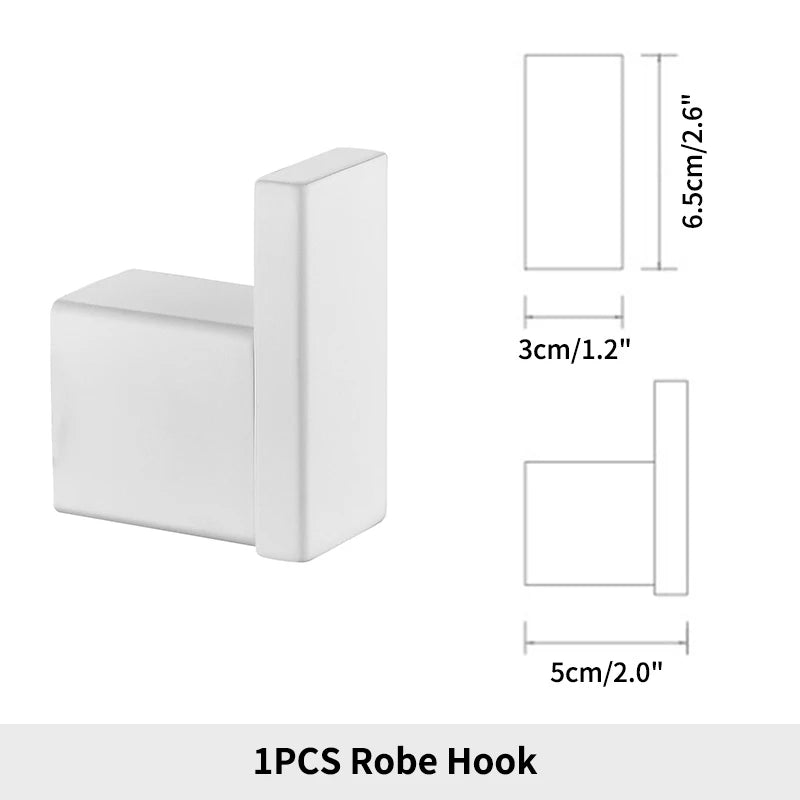 Bathroom Hardware White Wall Mounted Toilet Roll Paper