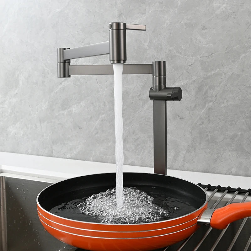 Ciencia Brass Pot Filler Faucet Deck Mount Stove