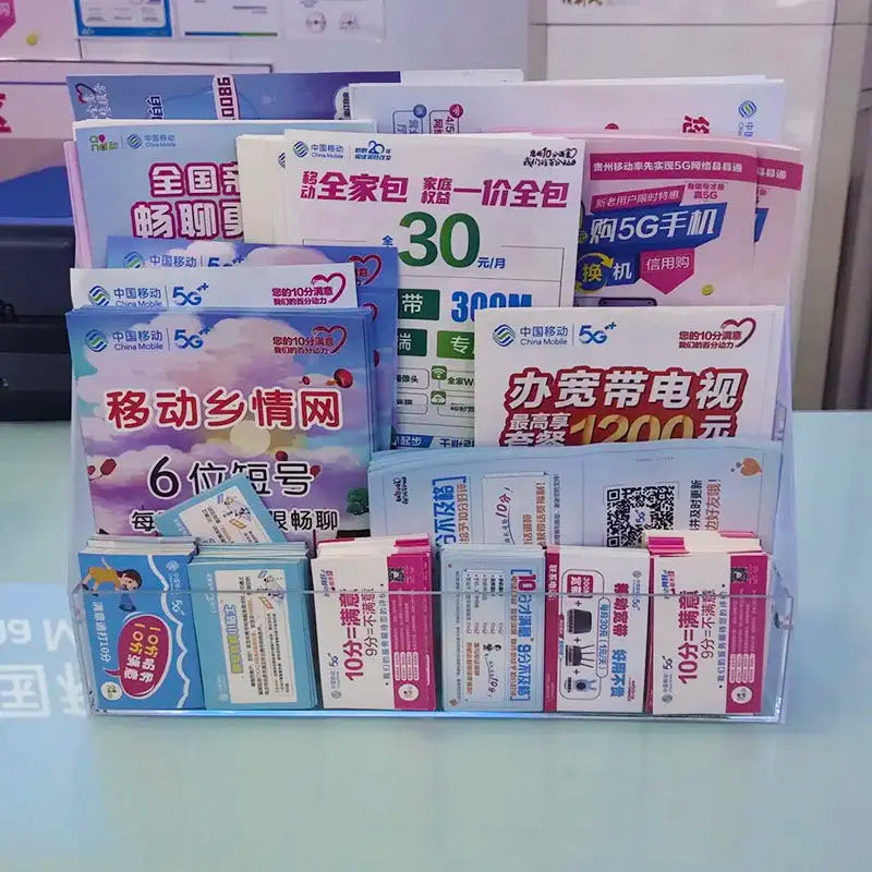 2-6 Tier Acrylic Book Display Stand Desk Bookshelf