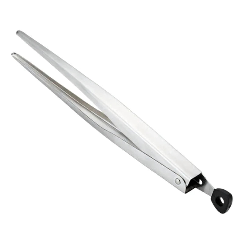 Stainless Steel Tongs Comfortable Handle Locking Adjustable Jaw