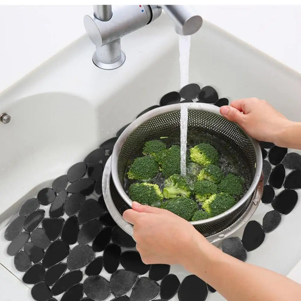 30 40cm Adjustable Draining Soft Pebble Shape Creative