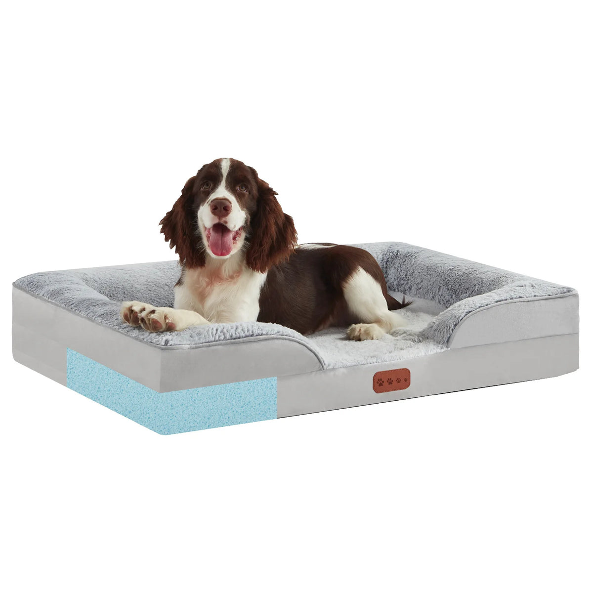 Orthopedic Memory Sponge Dog Bed Universal C-Type Armrest