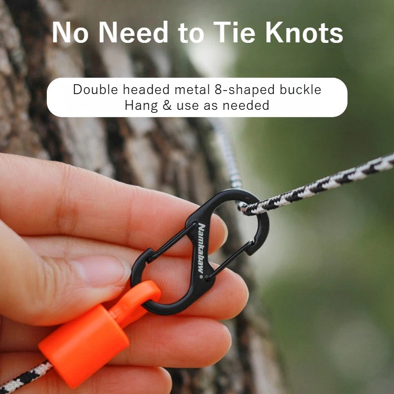 8m Retractable Clothesline Outdoor Travel Hand-Cranked
