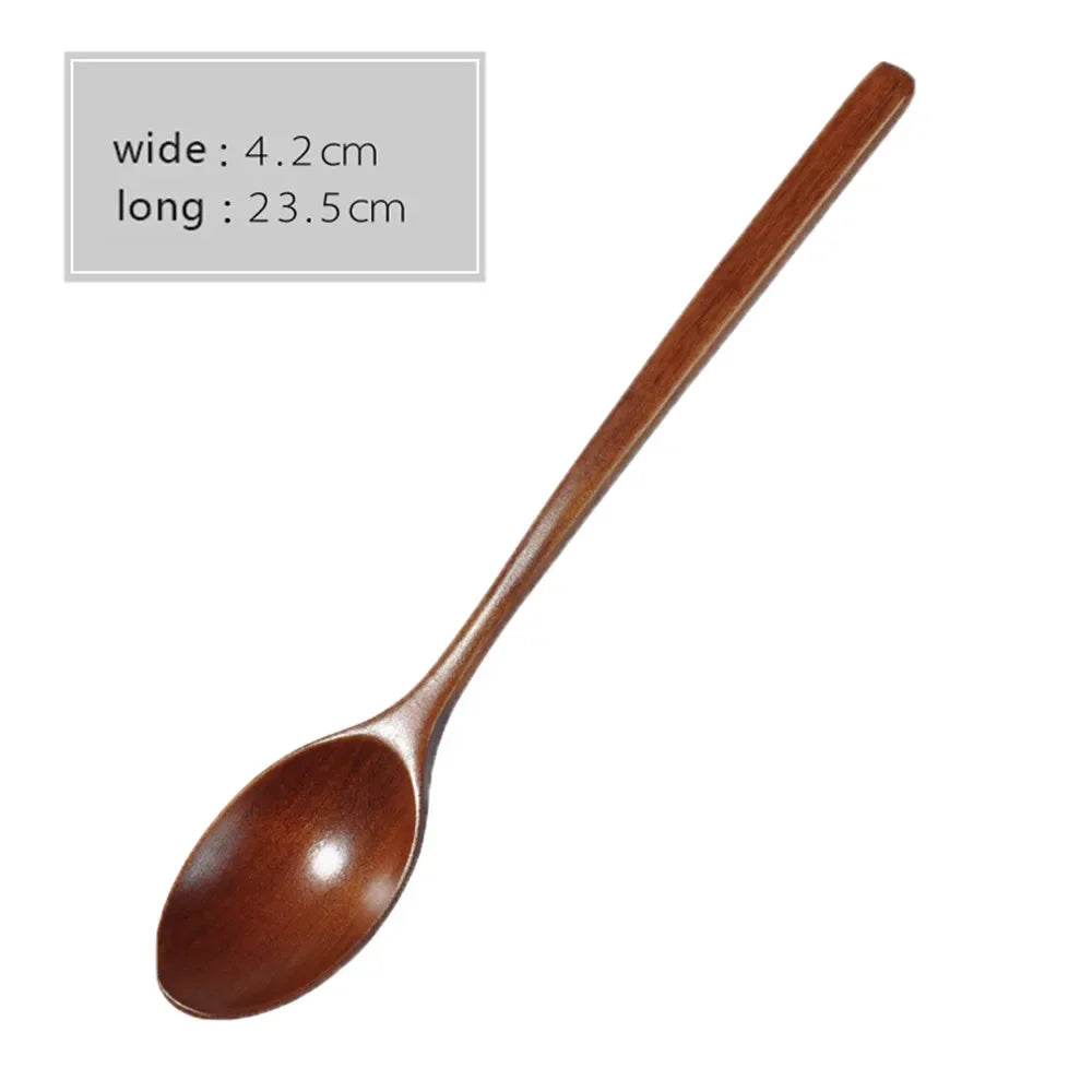 Wooden Spoon Catering Cooking Soup Tea Spoon Cooking