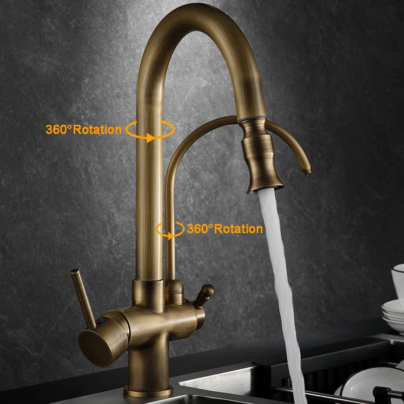 Antique Touch On Filter Sink Faucets Ways Pure