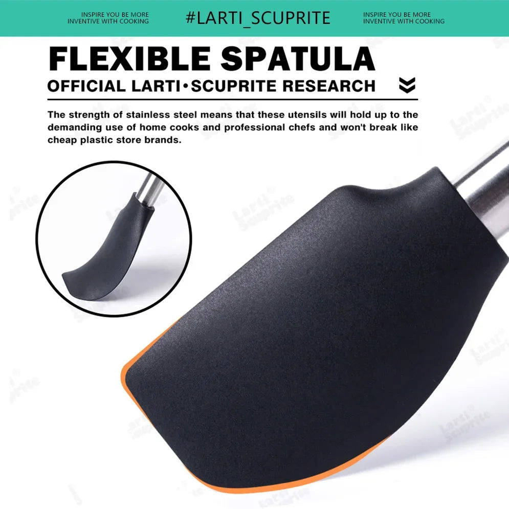 1-Pack Silicone Kitchenware Cooking Utensils Spatula Turner