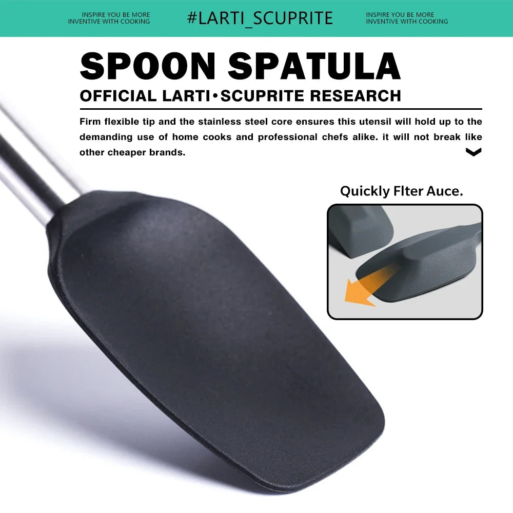 Quality Silicone Utensils Cooking Non Stick Kitchenware Heat