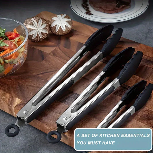 Size Available Heavy Duty Stainless Steel Tongs Silicone