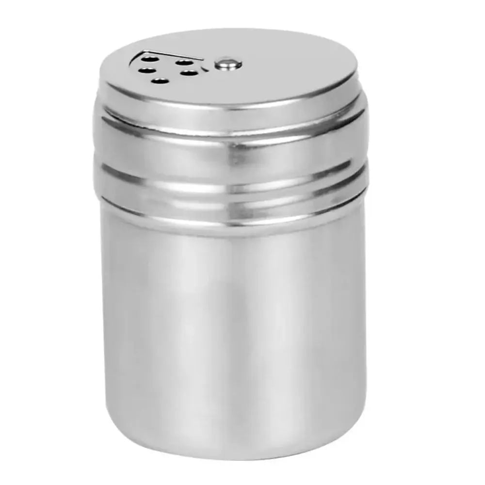 Stainless Steel Salt Sugar Bottle Rotating Cover Seasoning