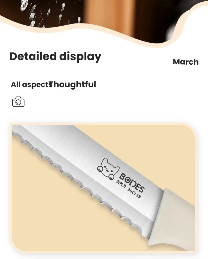 Bread Knife Serrated Edge Sandwich Toast Slicing Knife