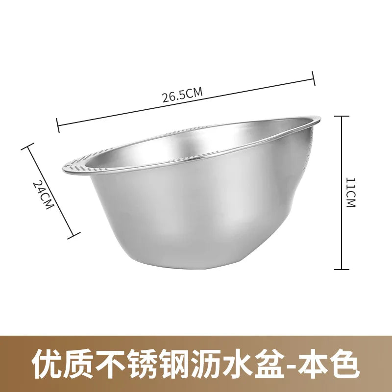 Rice Washer Strainer Bowl Stainless Steel 304 Rice