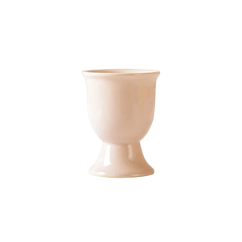 Ceramic Egg Cup Holders Macaron Color Creative Serving