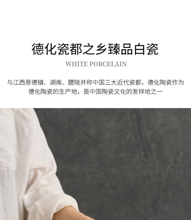 Dehua Ceramic Plates Dishes Creative Hotel Restaurant Tableware