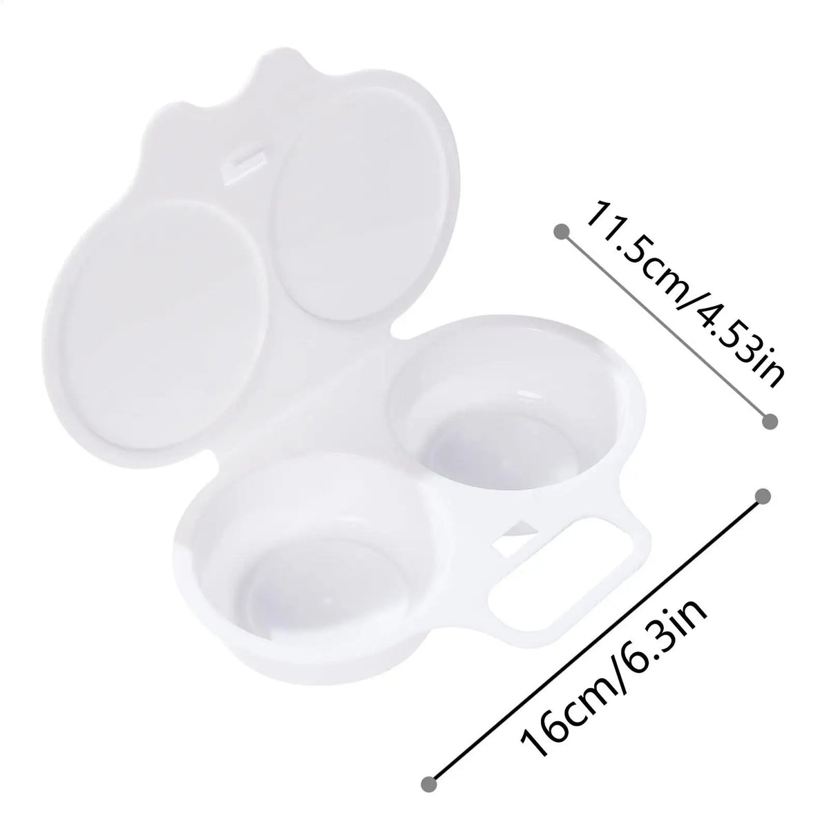 Food Grades Plastic Microwave Cooking Eggs Steamer Convenient