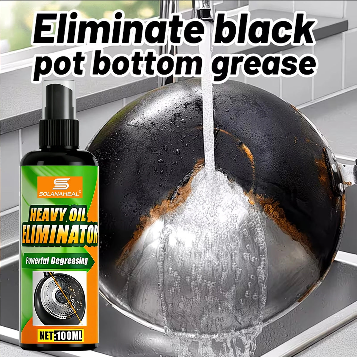 Heavy Oil Eliminator Powerful Degreaser Spray Fast Acting